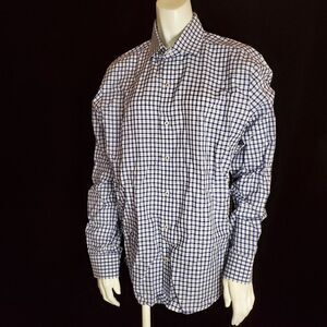 Maker Blue & White Plaid Button Down Shirt (M)
